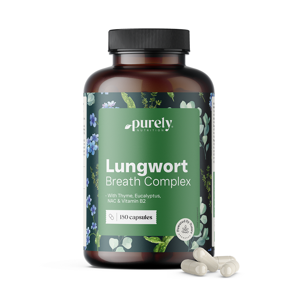 Lungwort Breath Complex – plućnjak s timijanom i eukaliptusom, 180 kapsula