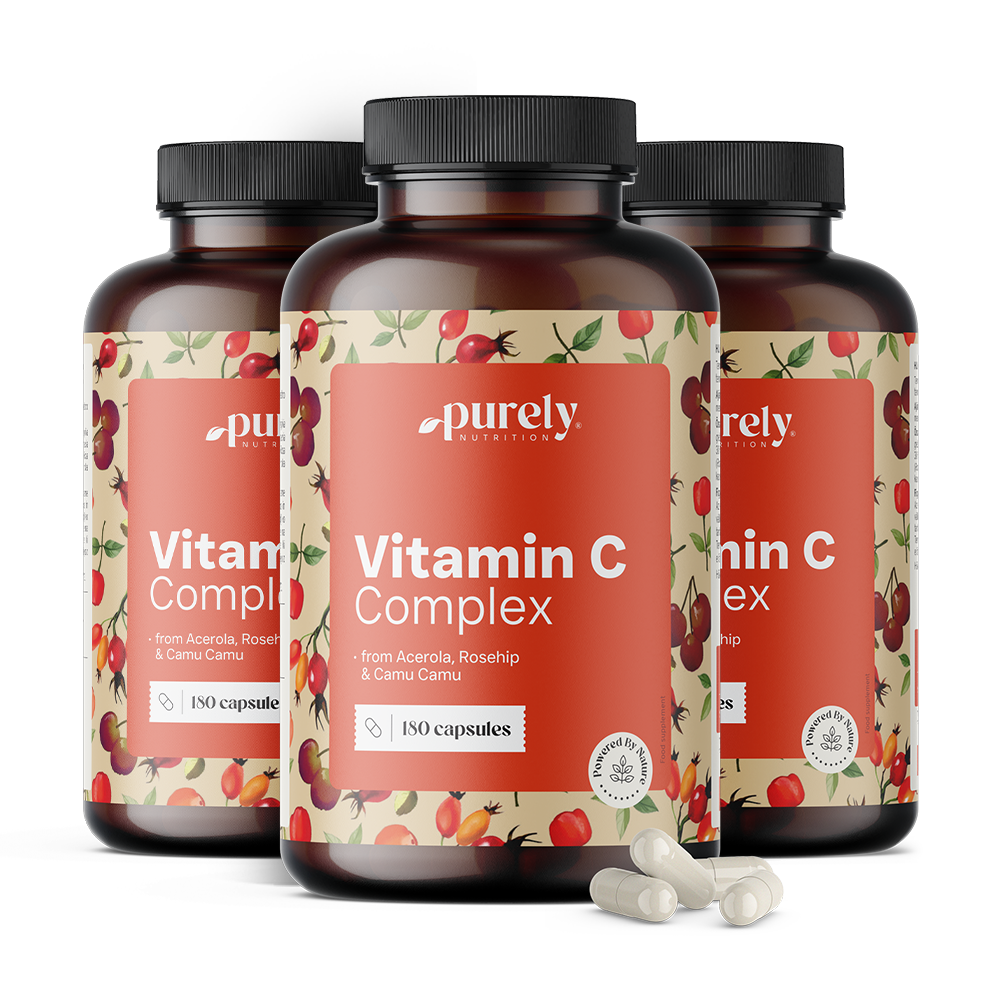 3x Vitamin C kompleks – od acerole, šipka i camu camu, ukupno 540 kapsula